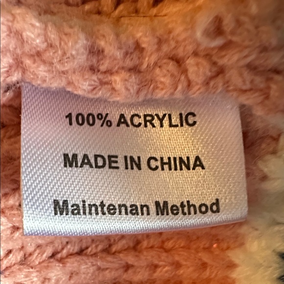 Women’s knit crewneck sweater Multicolor chunky cozy size Small - Picture 6 of 8